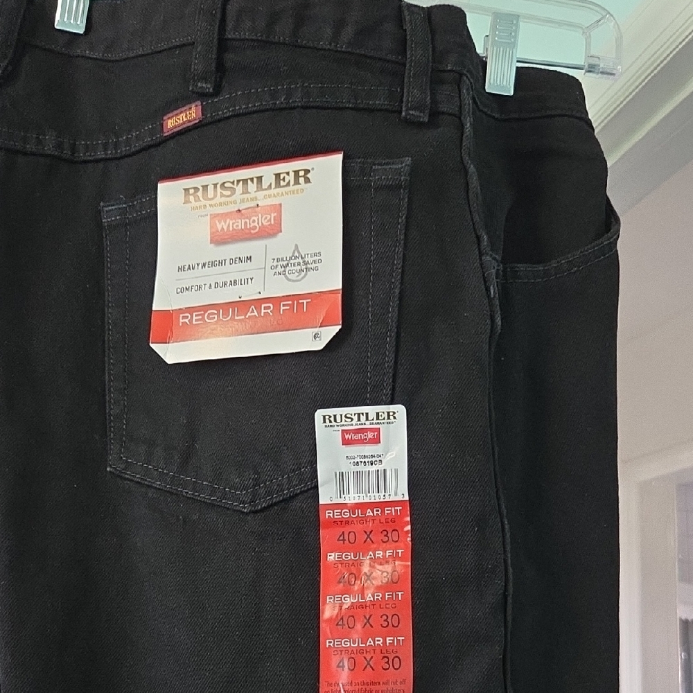 Rustler Men's Dark Jeans - Relaxed Fit